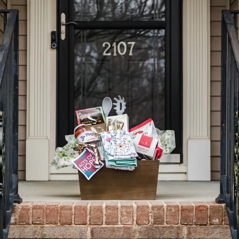 Encouragement basket for someone facing a health challenge
