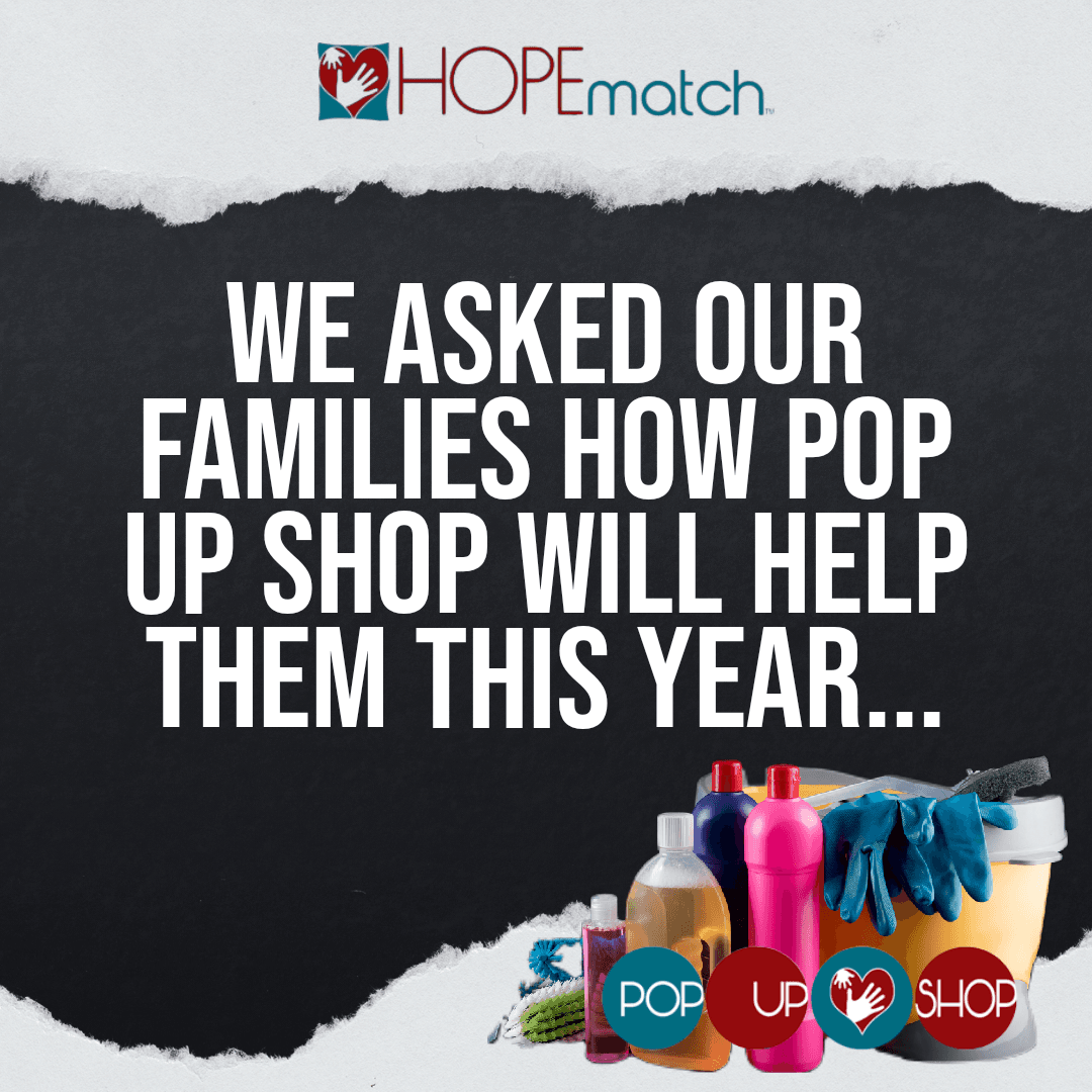 Pop-Up Shop event — personalized laundry baskets for families